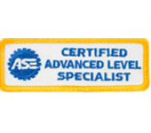 ASE Certified Advanced Level Specialist